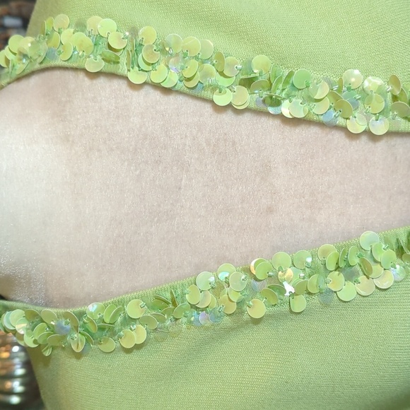 New Green Cardigan Louis Dell'Olio Pistachio Knit Jacket Paillettes Accents Sz S - Picture 2 of 8